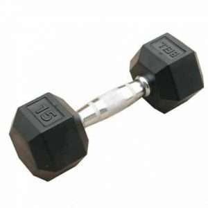 A01 Rubber hex dumbbell