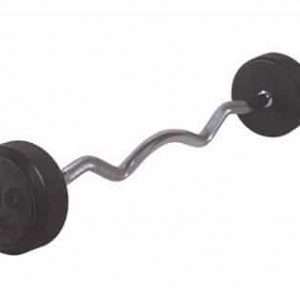 A12 Fixed Curl Rubber Barbell