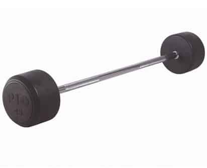 A13 Fixed Straight Rubber Barbell
