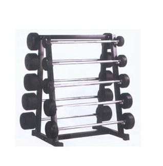 A14 Fixed Rubber Barbell Rack
